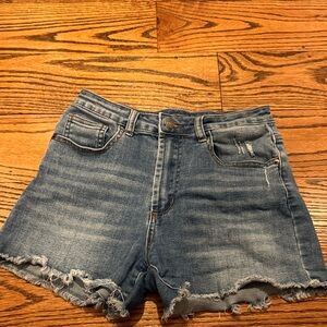 T.J.Maxx Blue Distressed Jean Shorts